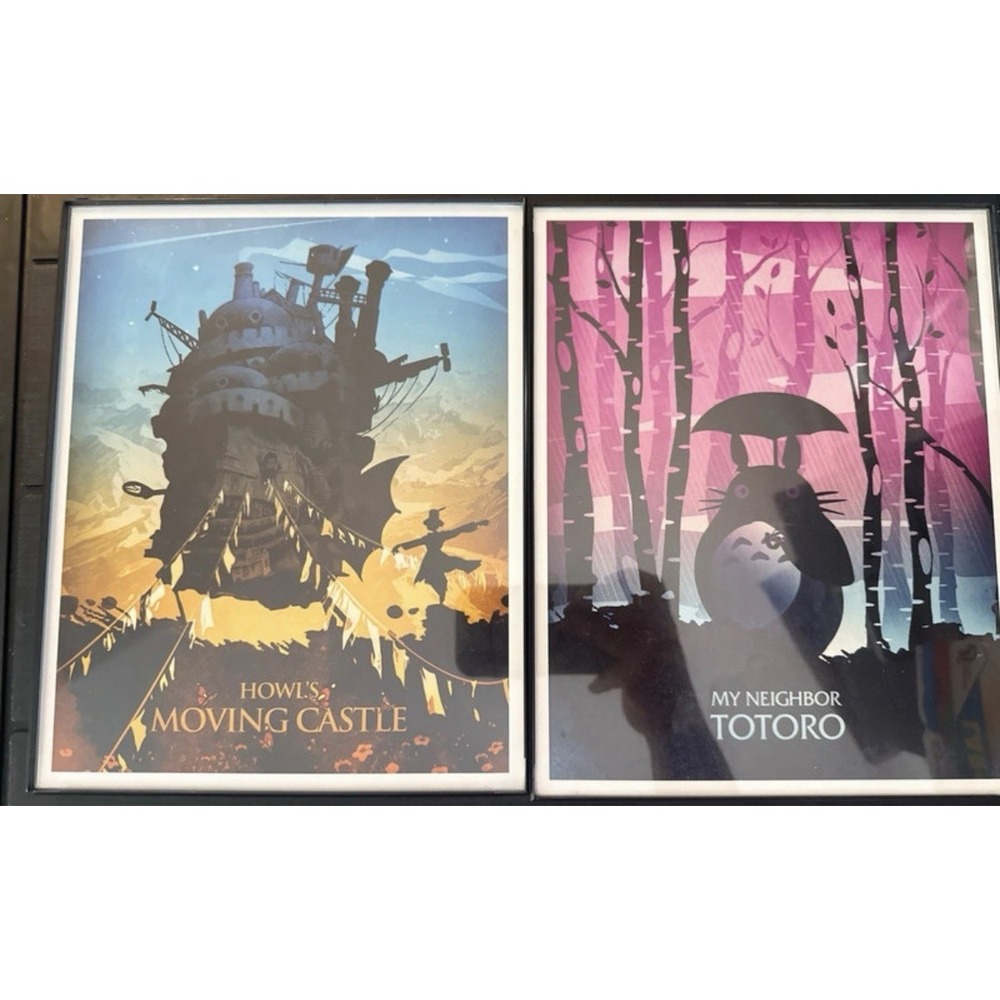 Studio Ghibli 10 Framed 8x10 Anime Posters Set - Picture 3 of 7
